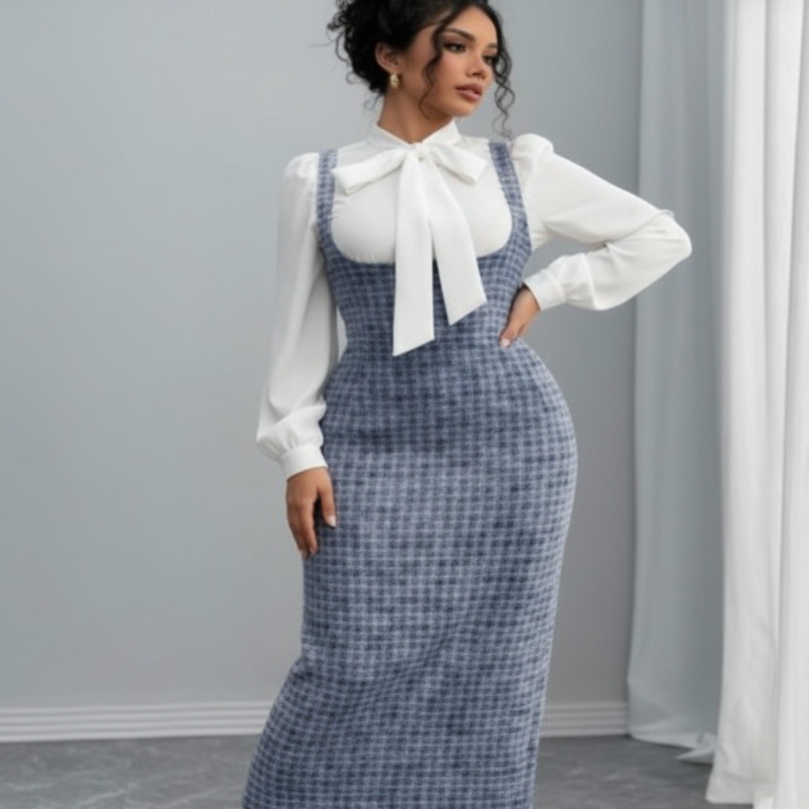 Classic Selianne Fashion French Long Skirt 2 Pieces – Elegant Chic Set for Women