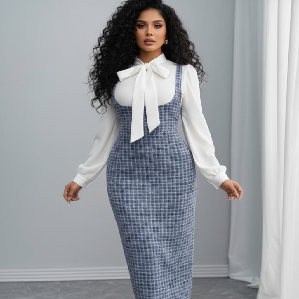 Classic Selianne Fashion French Long Skirt 2 Pieces – Elegant Chic Set for Women