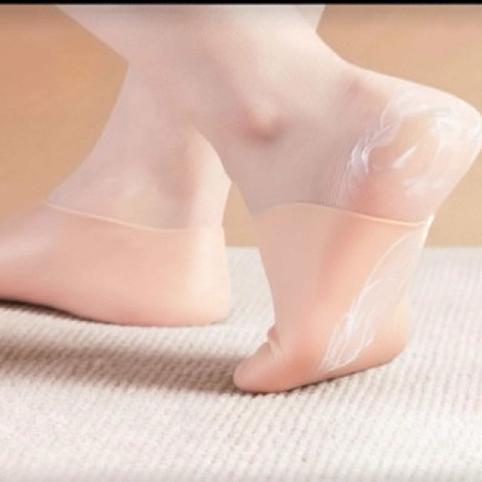 1 Pair Silicone Moistizing Socks – Hydrating Gel Heel Socks for Soft, Smooth Feet